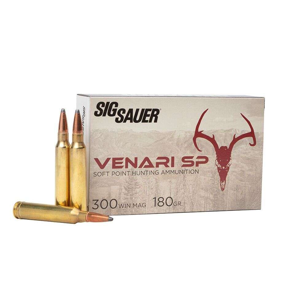 Ammunition Sig Sauer 3717 ft lbs 300WinMag SIG V300WMSP180-20  VENARI WINM 300SP 180 GR 20/10